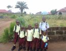kids going to school